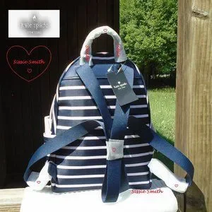 kate spade | Bags | Kate Spade Chelsea Medium Blue Stripe  display picture 1